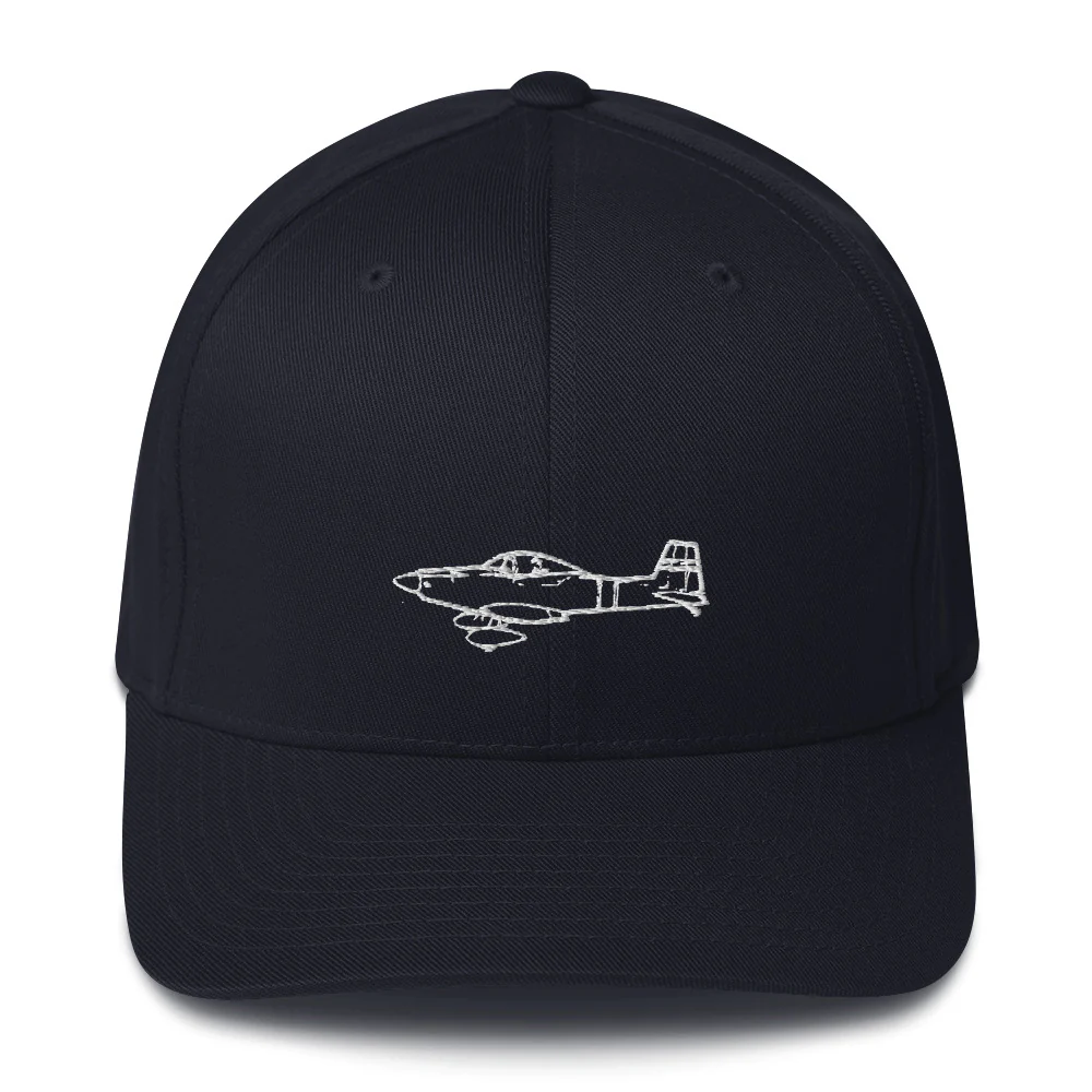 Mustang II Sport Homebuilt Aircraft Embroidered Hat - Image 2