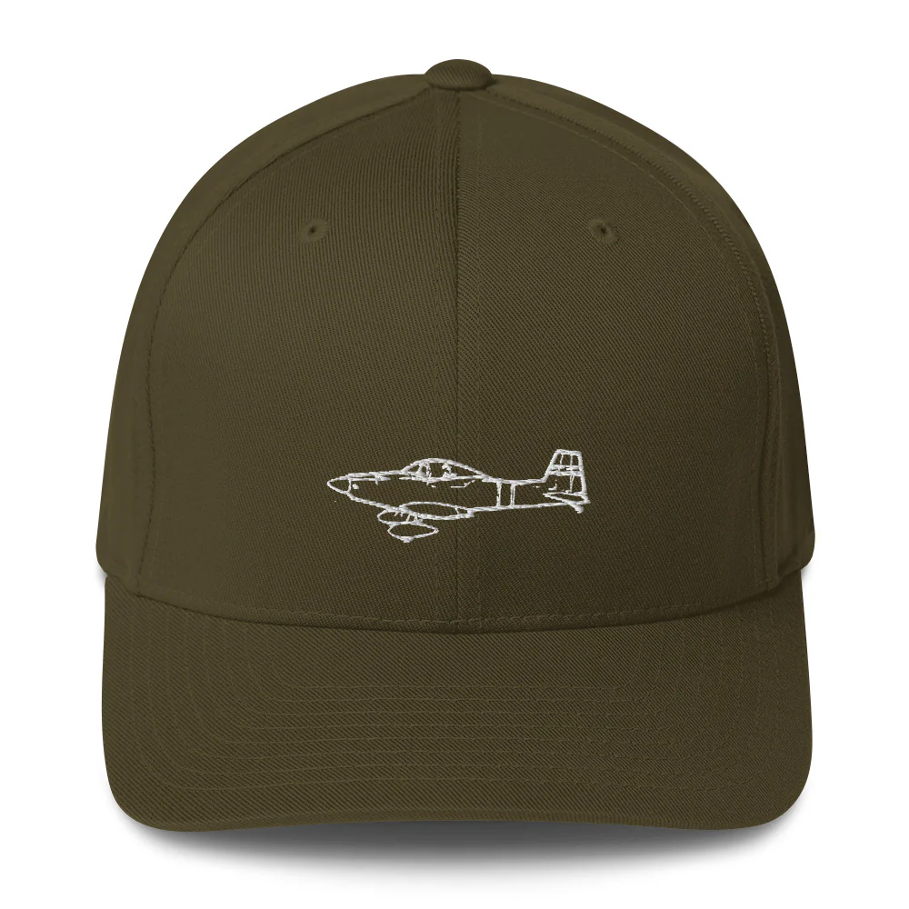 Mustang II Sport Homebuilt Aircraft Embroidered Hat - Image 5