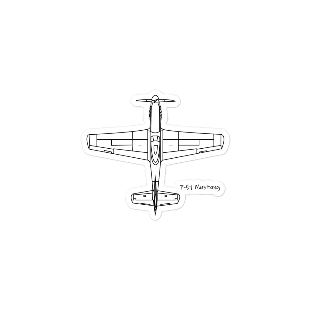 P-51 Mustang Stickers
