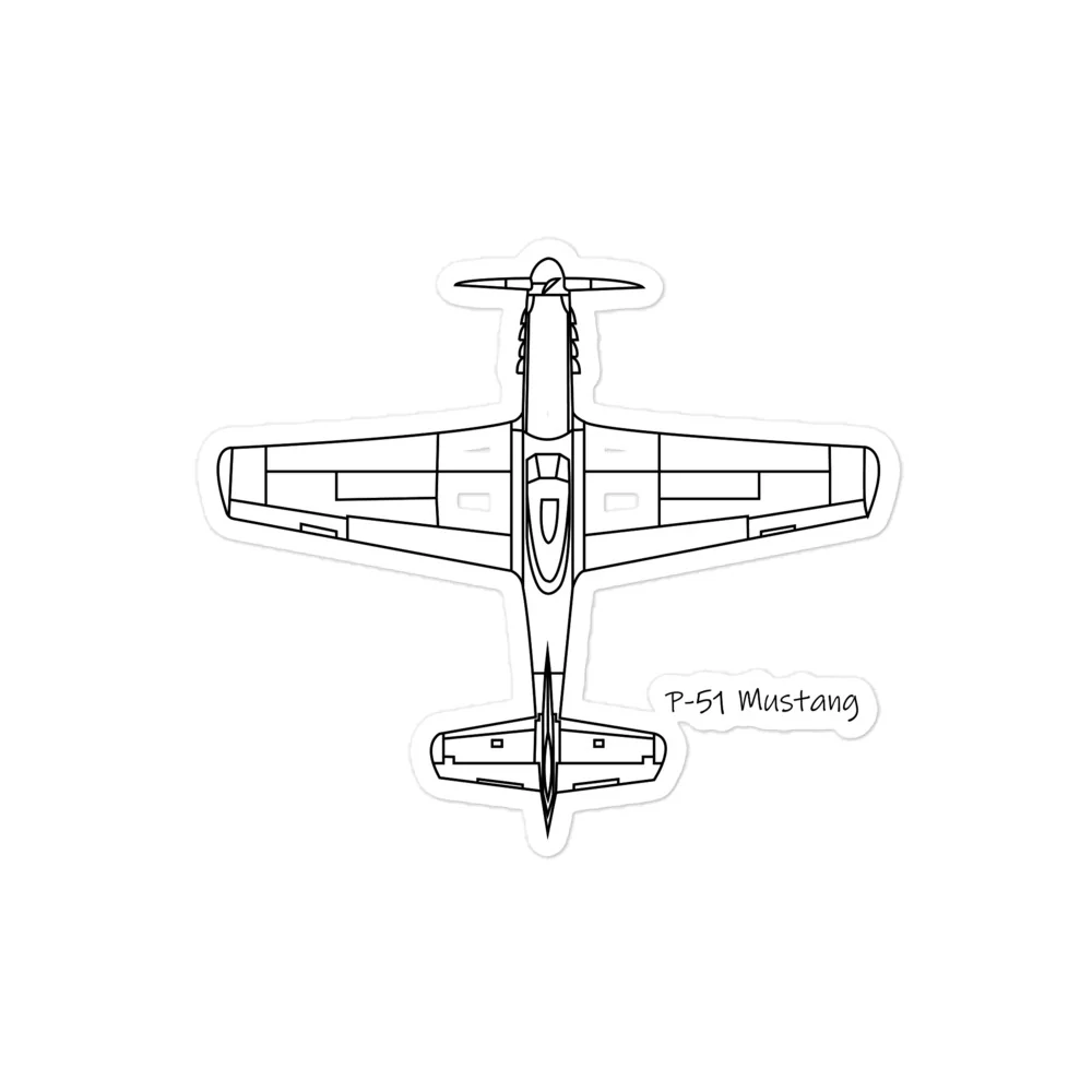 P-51 Mustang Stickers - Image 2