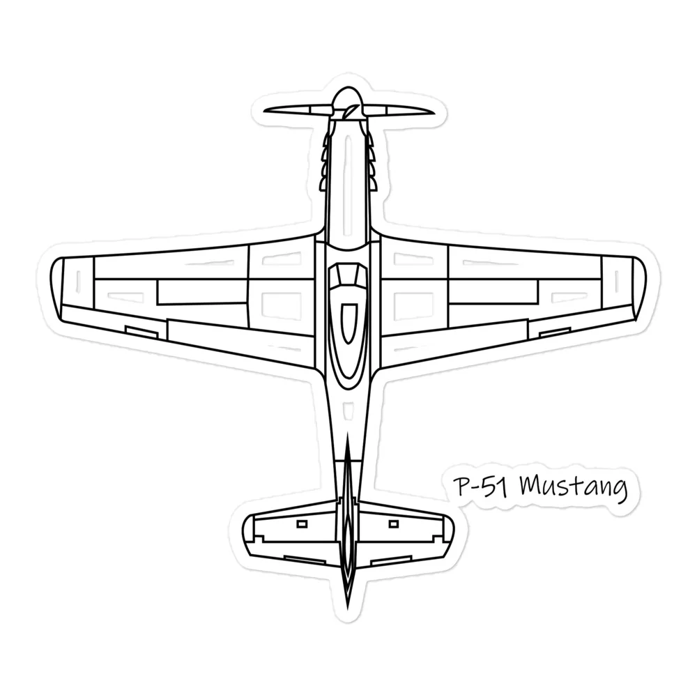 P-51 Mustang Stickers - Image 3
