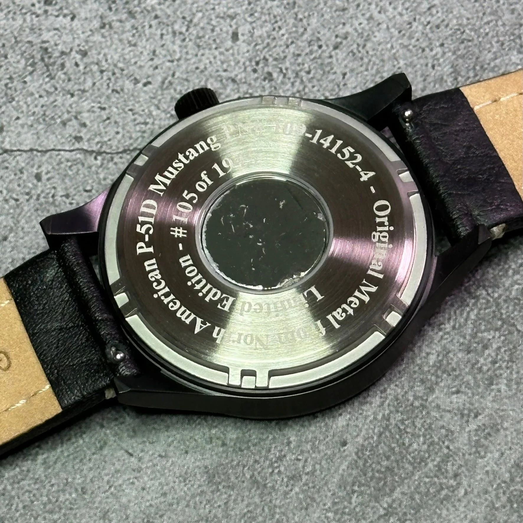 P-51 Mustang Tribute Watch - Black Dial - Image 2