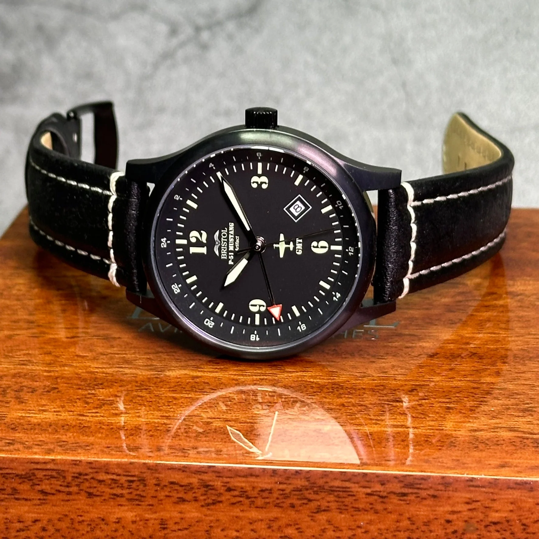 P-51 Mustang Tribute Watch - Black Dial - Image 5