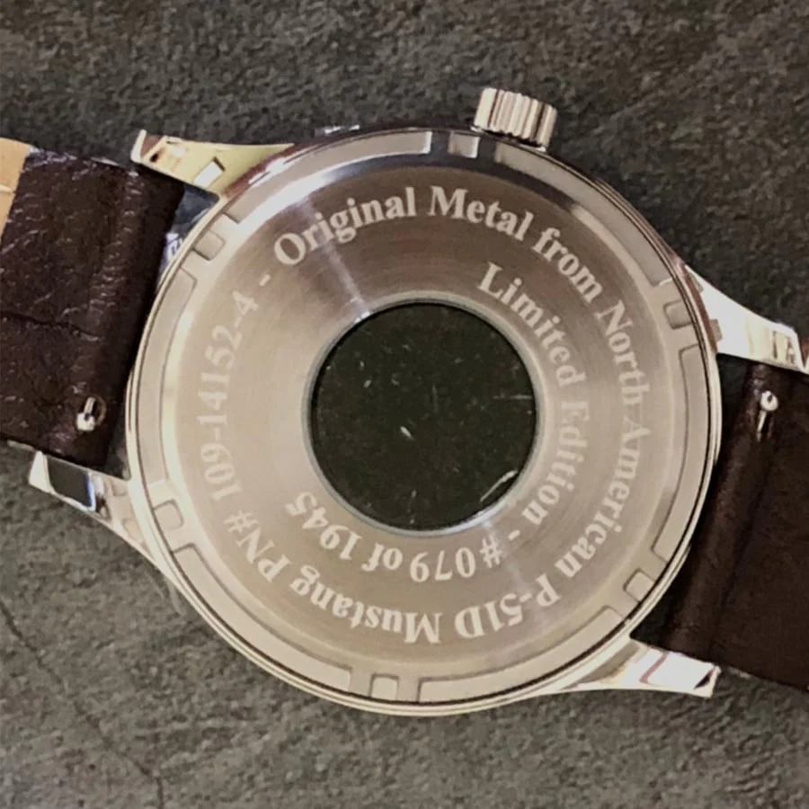 P-51 Mustang Tribute Watch - Black Dial - Image 2