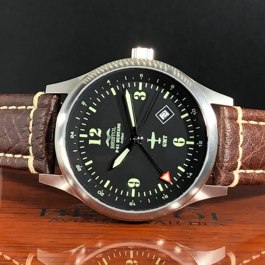 P-51 Mustang Tribute Watch - Black Dial - Image 3