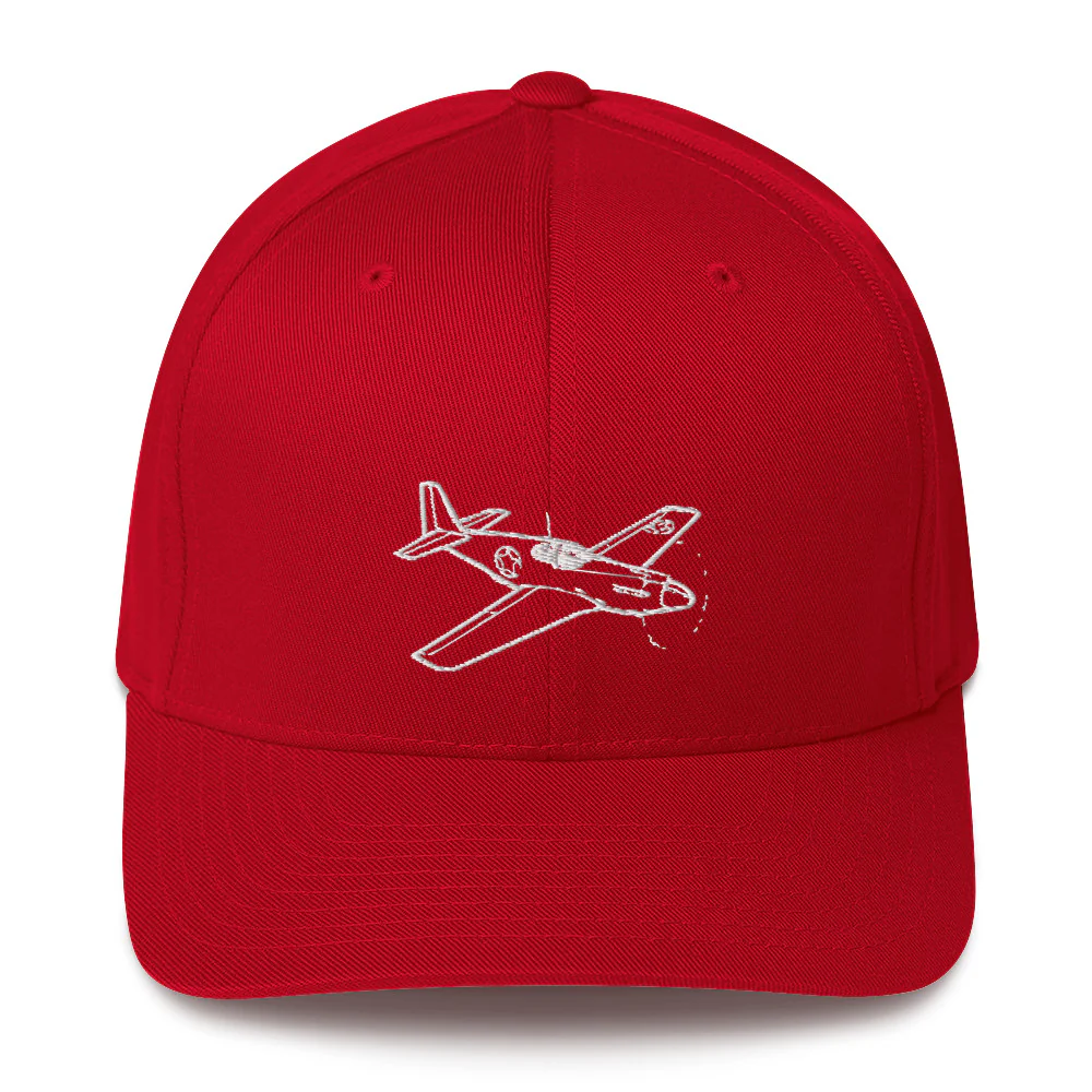 P-51A Mustang Fighter Legend Embroidered Hat - Image 3