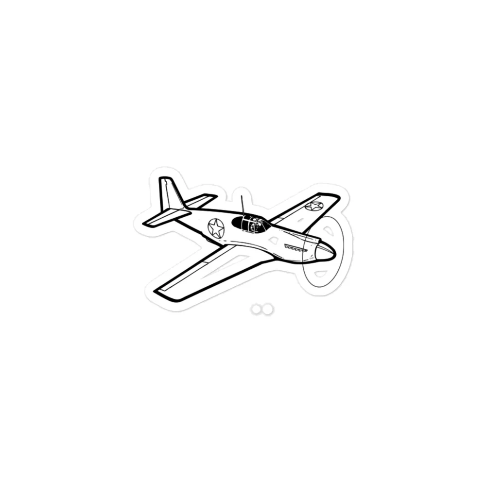 P-51A Mustang Fighter Legend Stickers - Image 3
