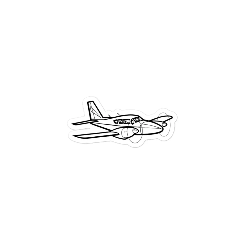 Piper Aztec Twin-Engine Marvel Stickers - Image 3