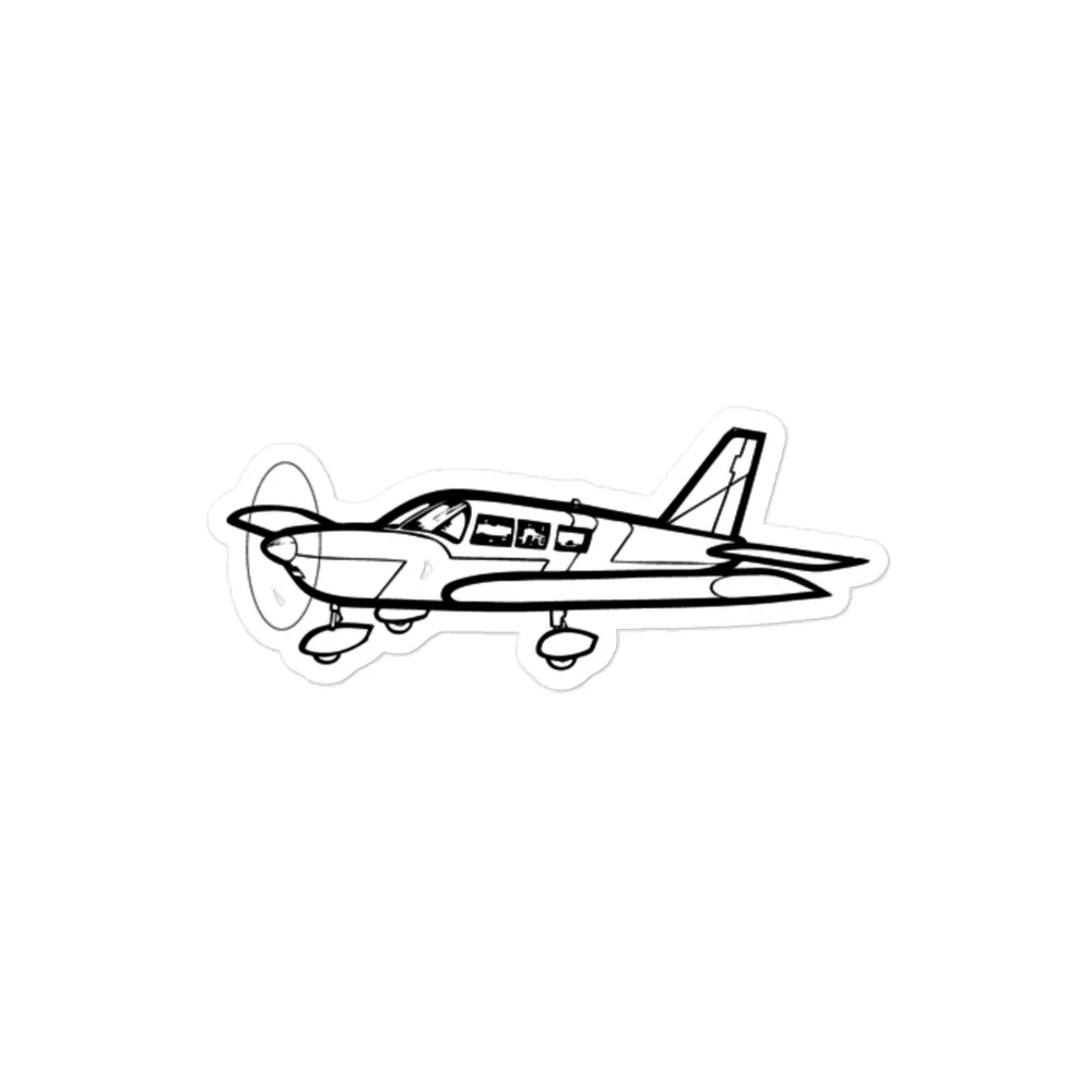 Piper Cherokee Six: Versatile Workhorse Stickers - Image 2
