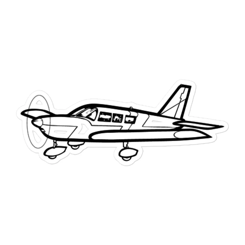 Piper Cherokee Six: Versatile Workhorse Stickers - Image 3