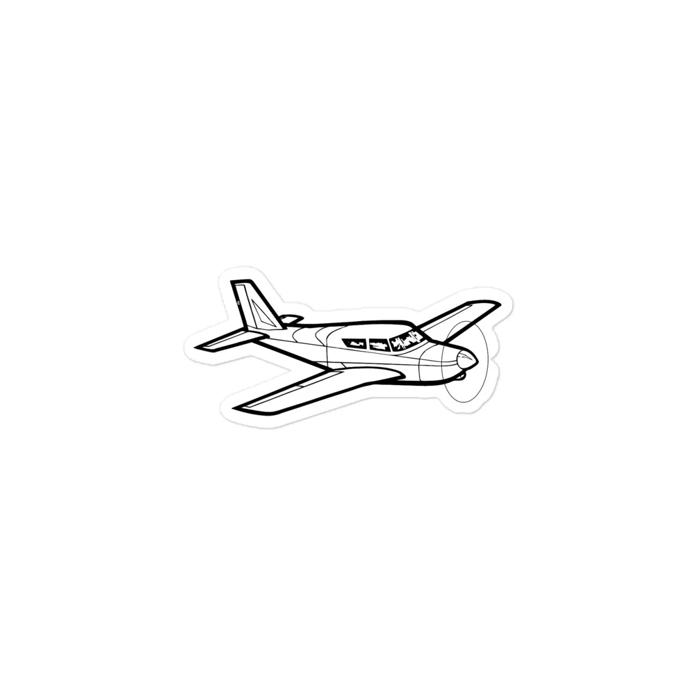 Piper Comanche Classic Sticker - Image 2