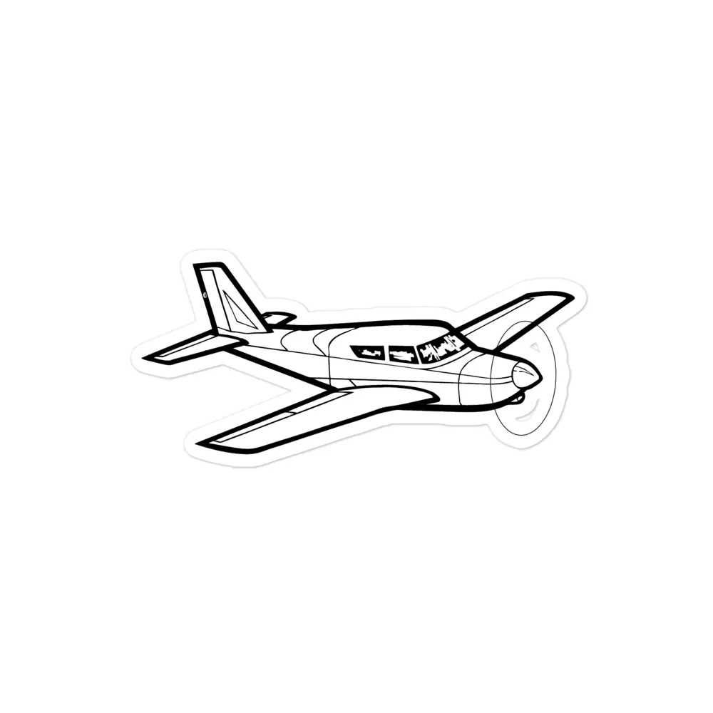 Piper Comanche Classic Sticker - Image 3