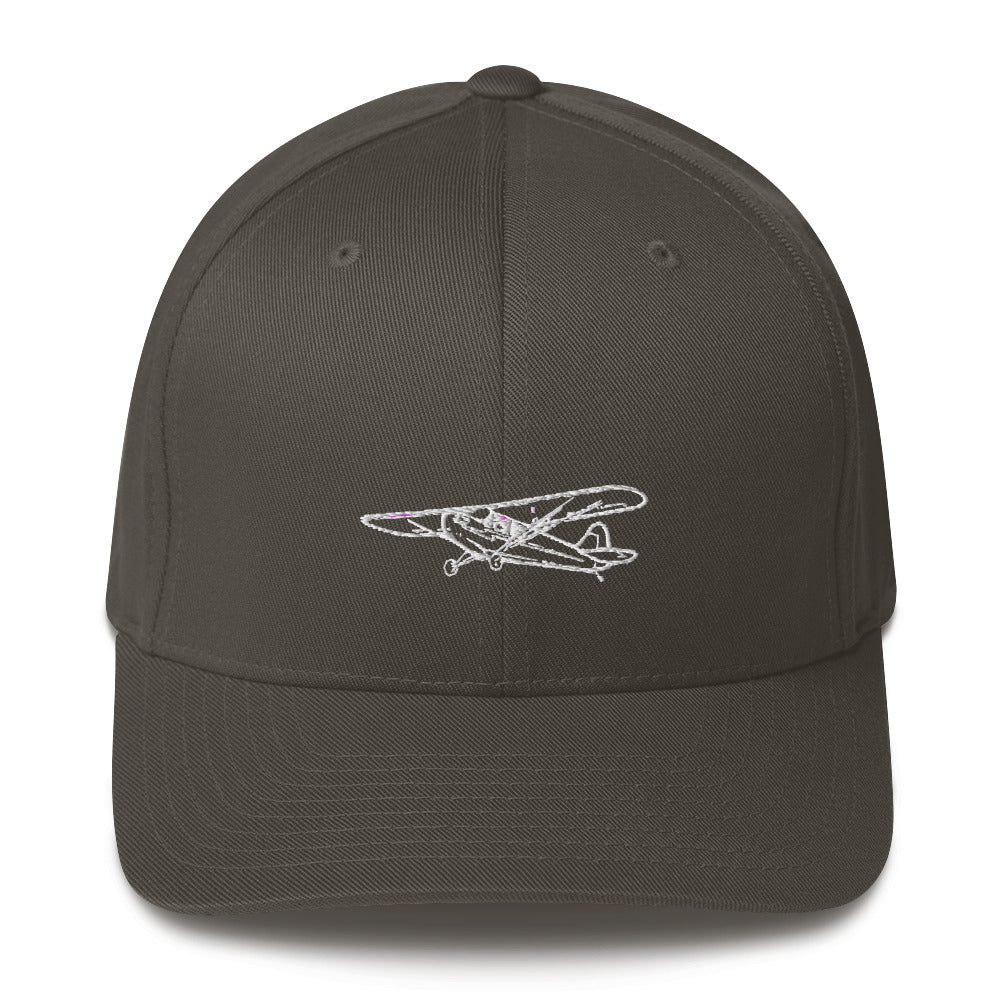 Piper J-3 Cub Light Aircraft Embroidered Hat - Image 5