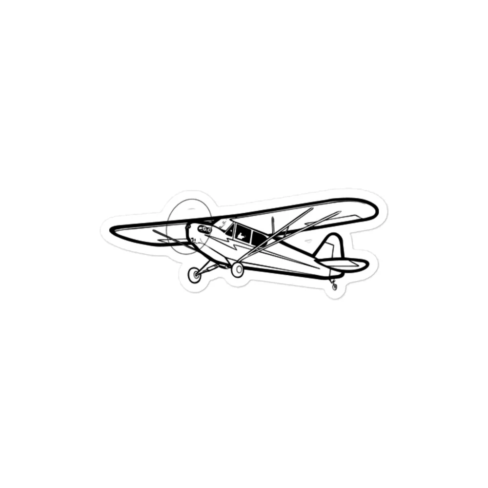 Piper J-3 Cub Light Aircraft Stickers - Image 2