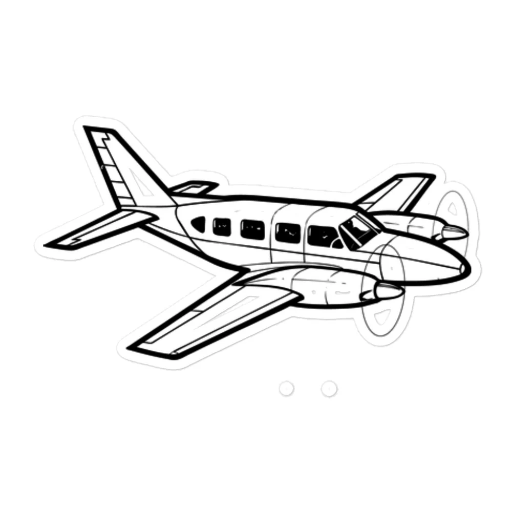 Piper Navajo PA-31 Powerhouse 2 Stickers - Image 3