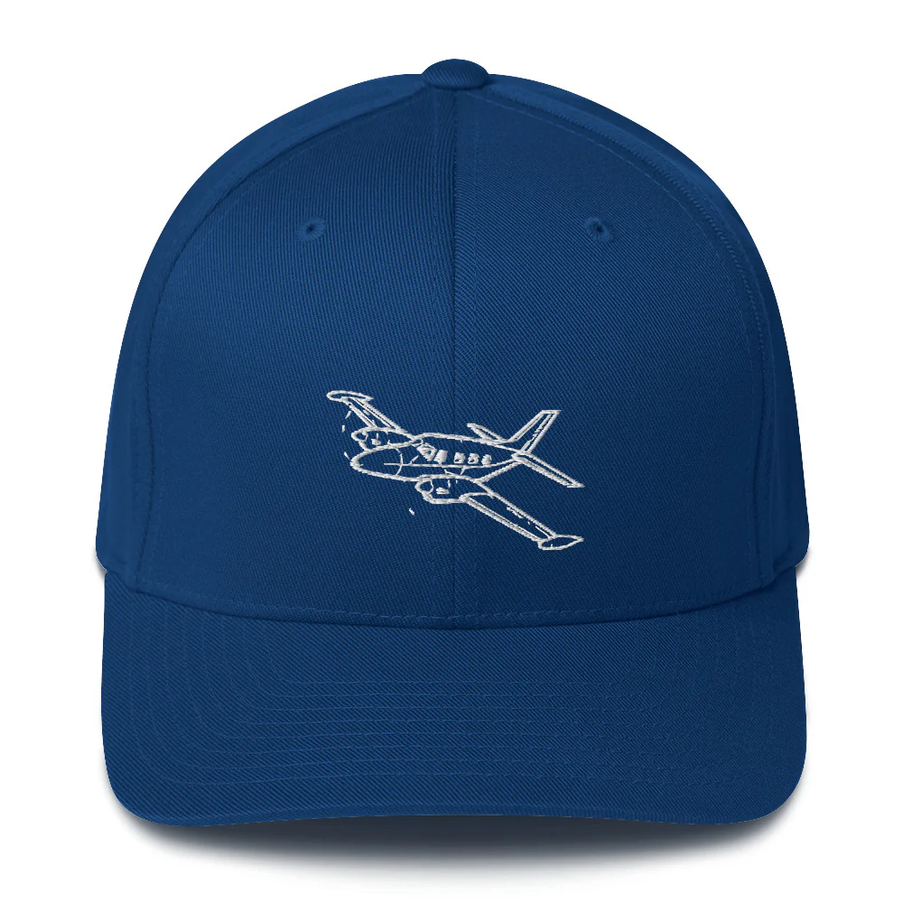 Piper PA-31 Cheyenne Powerhouse Embroidered Hat - Image 3
