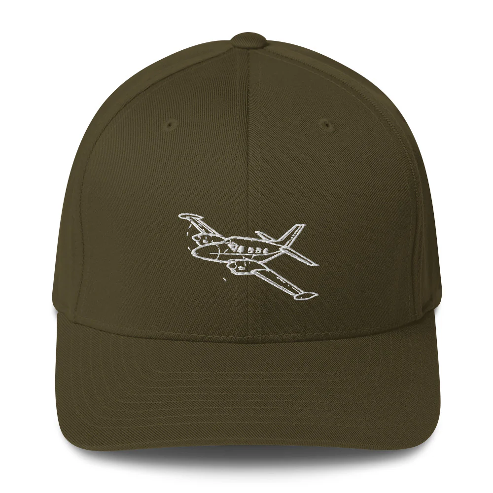 Piper PA-31 Cheyenne Powerhouse Embroidered Hat - Image 4