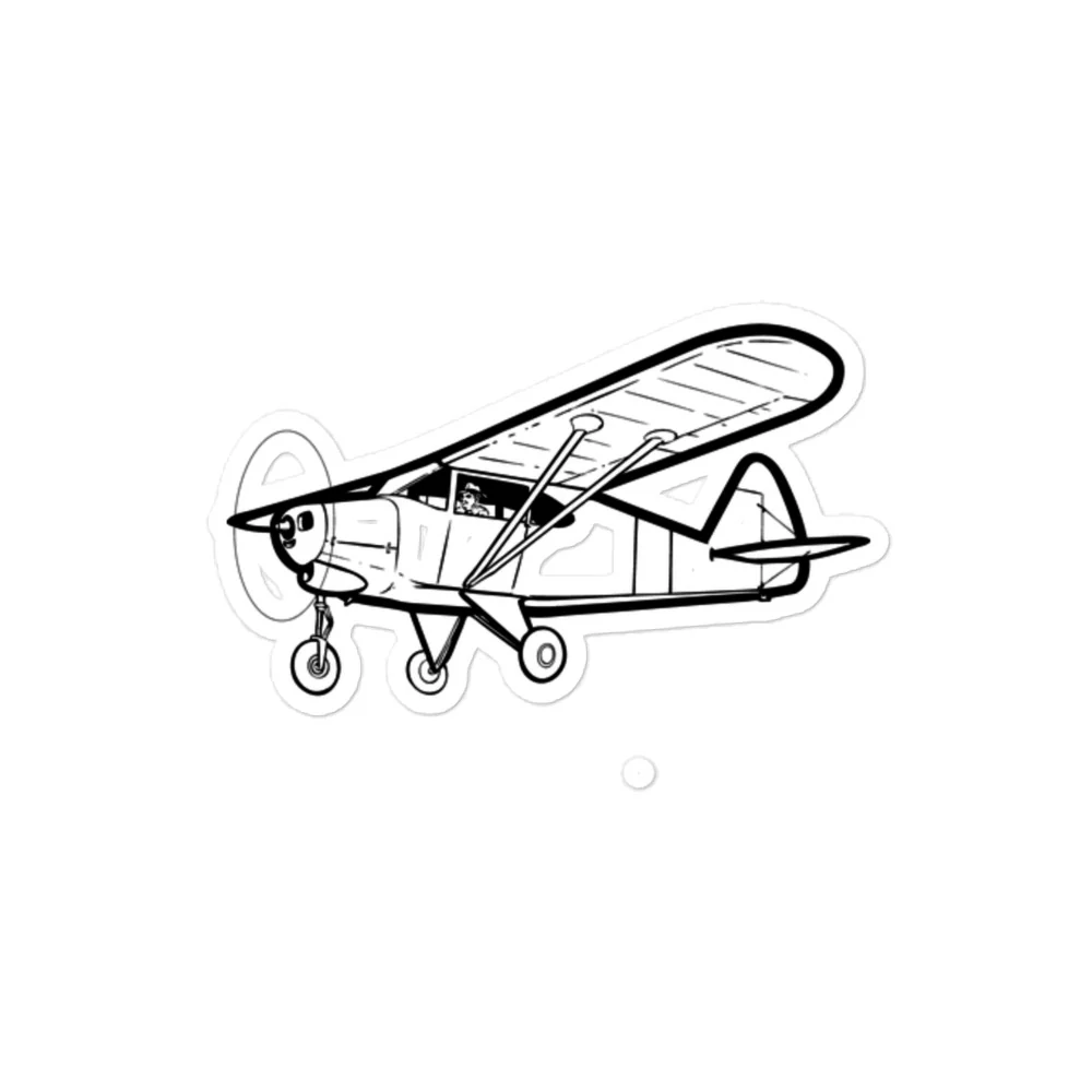 Piper Tri-Pacer: Aviation Icon 2 Stickers - Image 2
