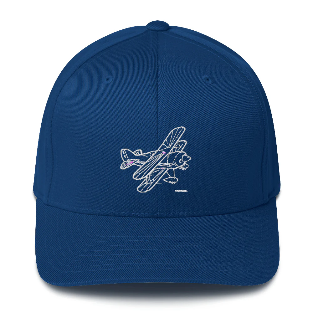 Pitts Special Sport Aerobatic Aircraft Embroidered Hat - Image 2