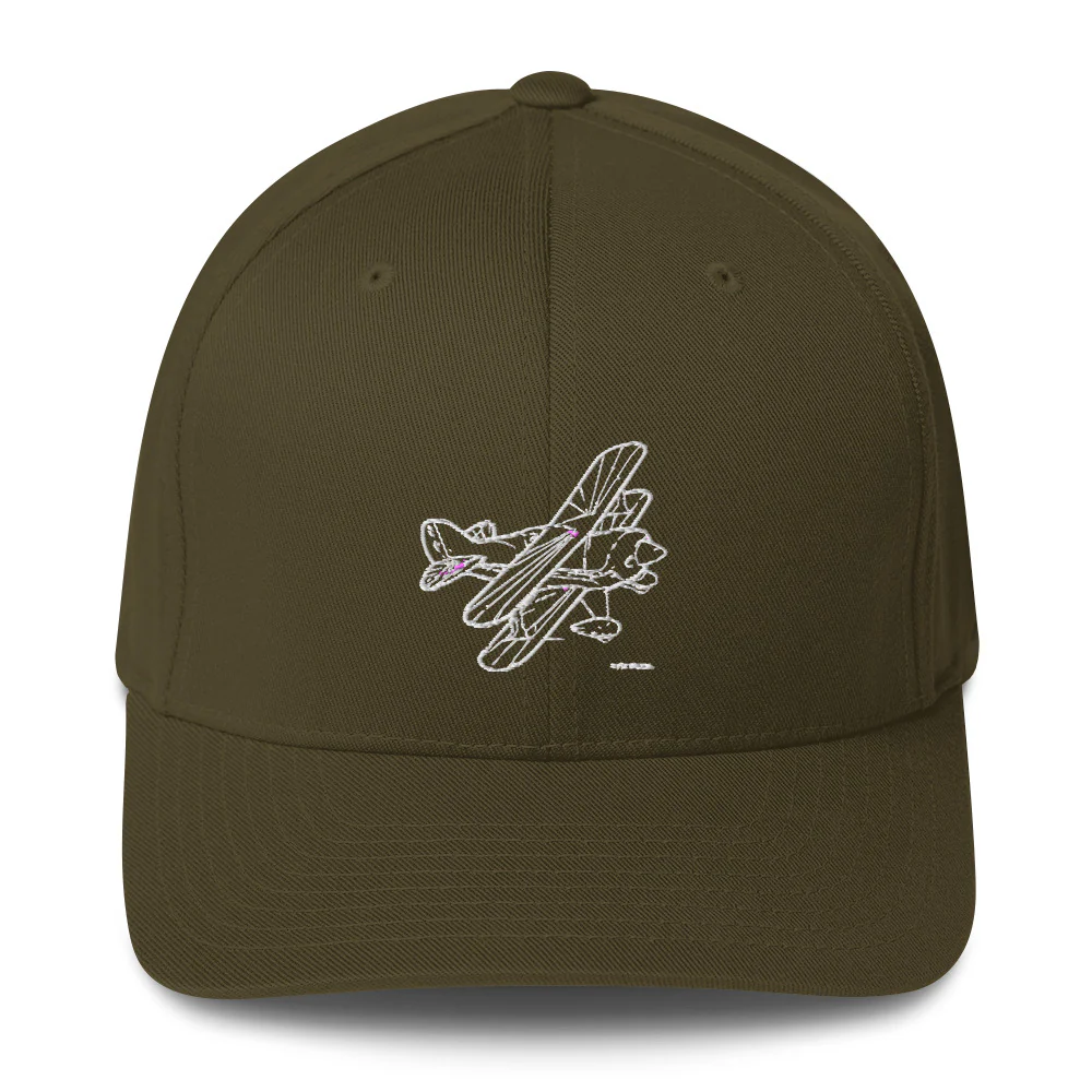 Pitts Special Sport Aerobatic Aircraft Embroidered Hat - Image 4