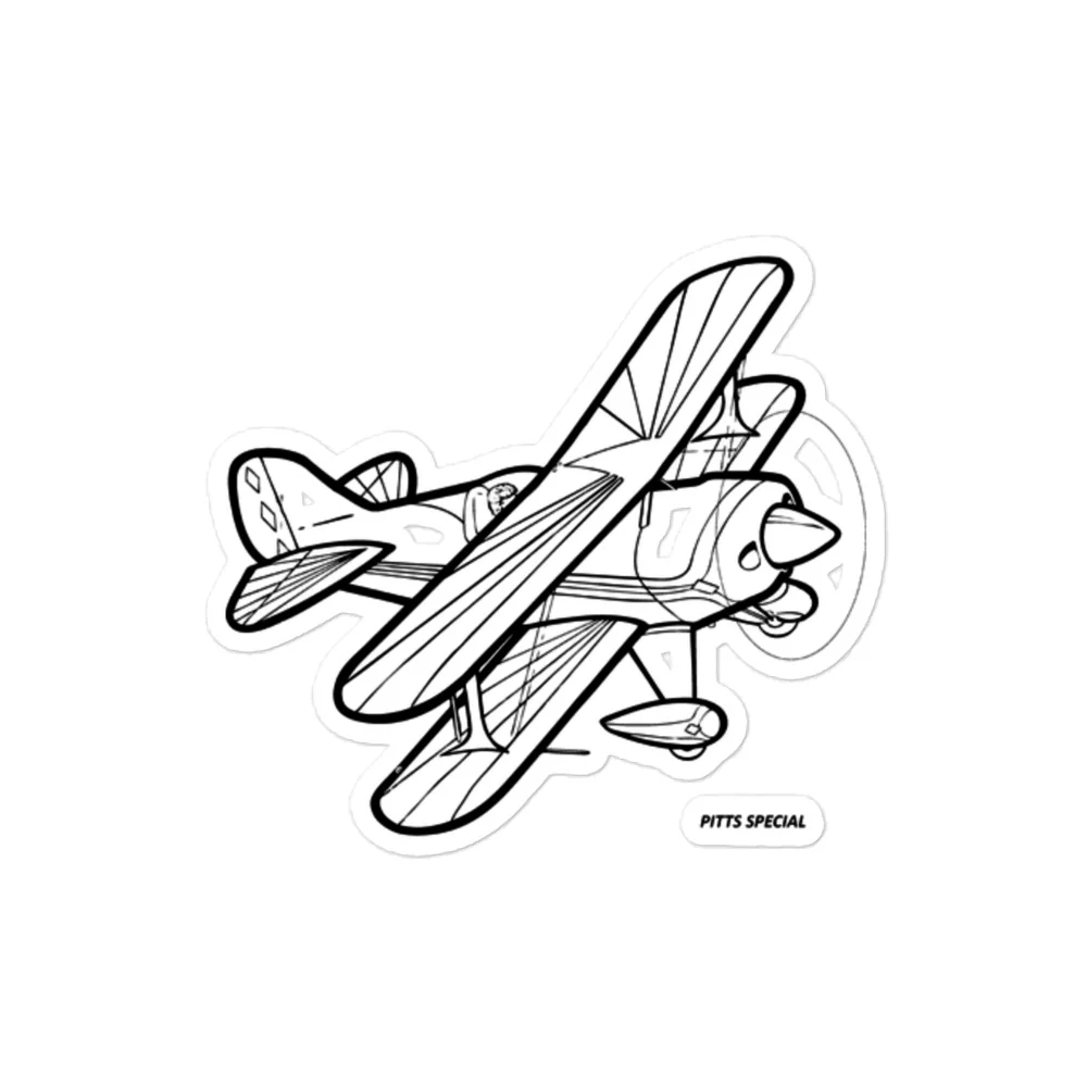 Pitts Special Sport Aerobatic Aircraft Stickers - Image 2