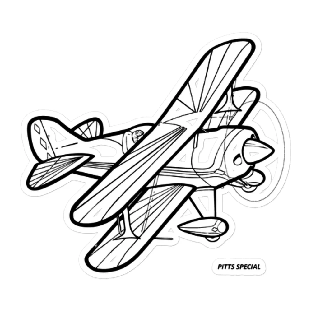 Pitts Special Sport Aerobatic Aircraft Stickers - Image 3