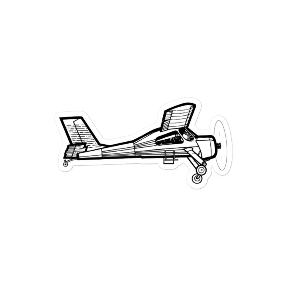 PZL Wilga - Aviation Icon Stickers - Image 2