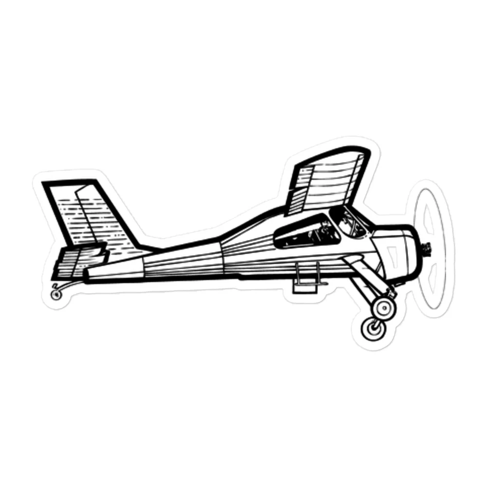 PZL Wilga - Aviation Icon Stickers - Image 3