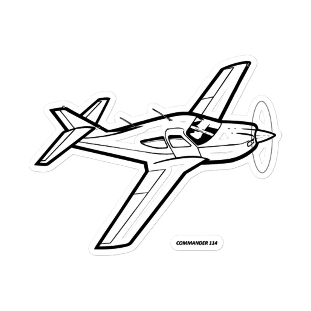Rockwell Commander 114 Elegance Stickers - Image 3