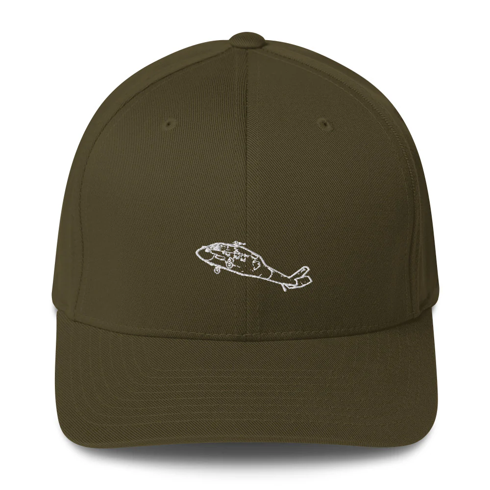 Sikorsky HH-60 Black Hawk 4 Embroidered Hat - Image 5