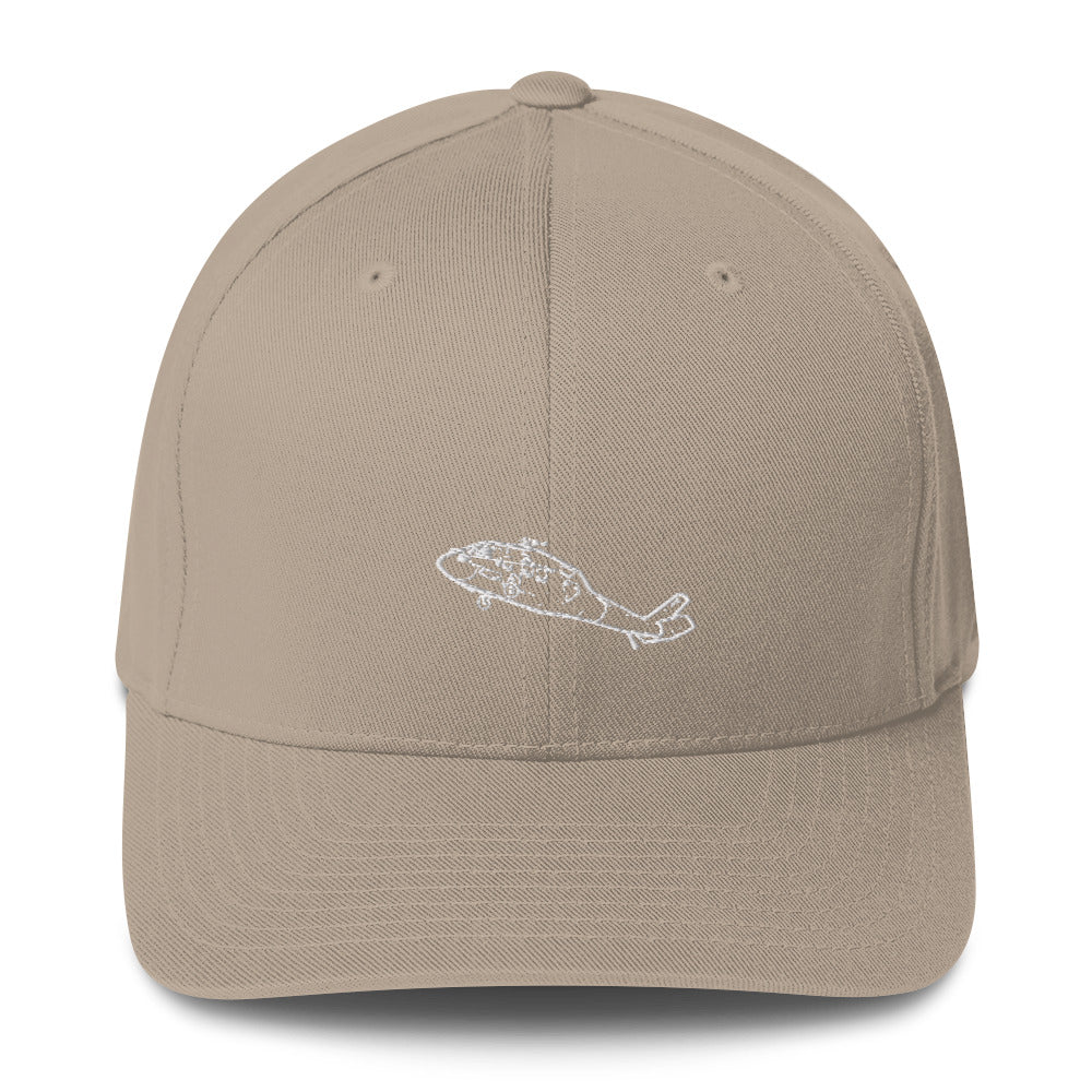 Sikorsky HH-60 Black Hawk 4 Embroidered Hat - Image 7