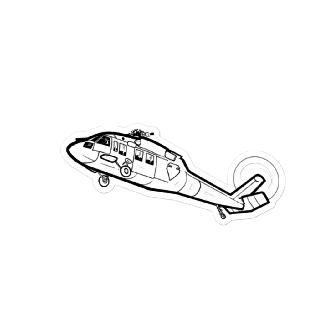 Sikorsky HH-60 Black Hawk 4 Stickers - Image 3