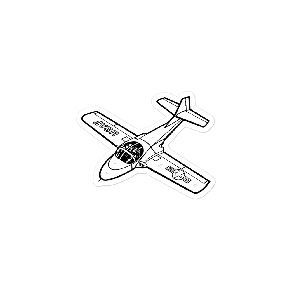 USAF's Cessna T-37 Tweet 2 Sticker