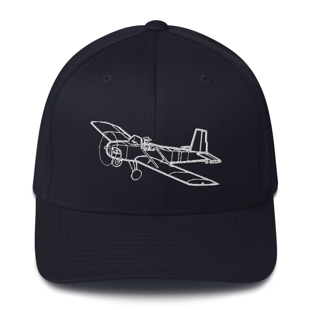 Volksplane Homebuilt Sport Aircraft Embroidered Hat - Image 2
