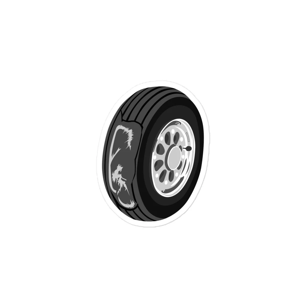 Worn Tire Sticker - Image 2